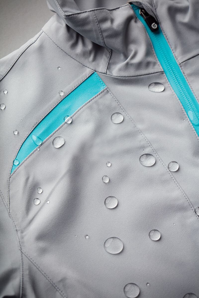 Ladies Sunderland Killy Waterproof Jacket Silver/Aqua Duncan