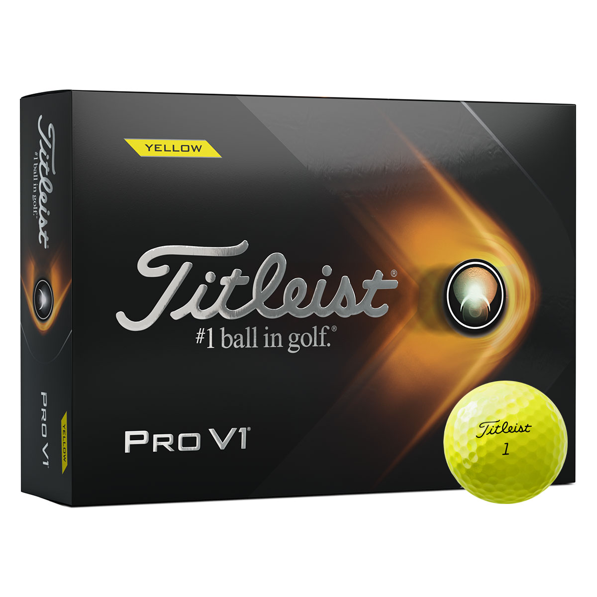 Titleist Pro V1 Yellow Golf Balls Dozen Pack - 2021 - Duncan Lambert ...