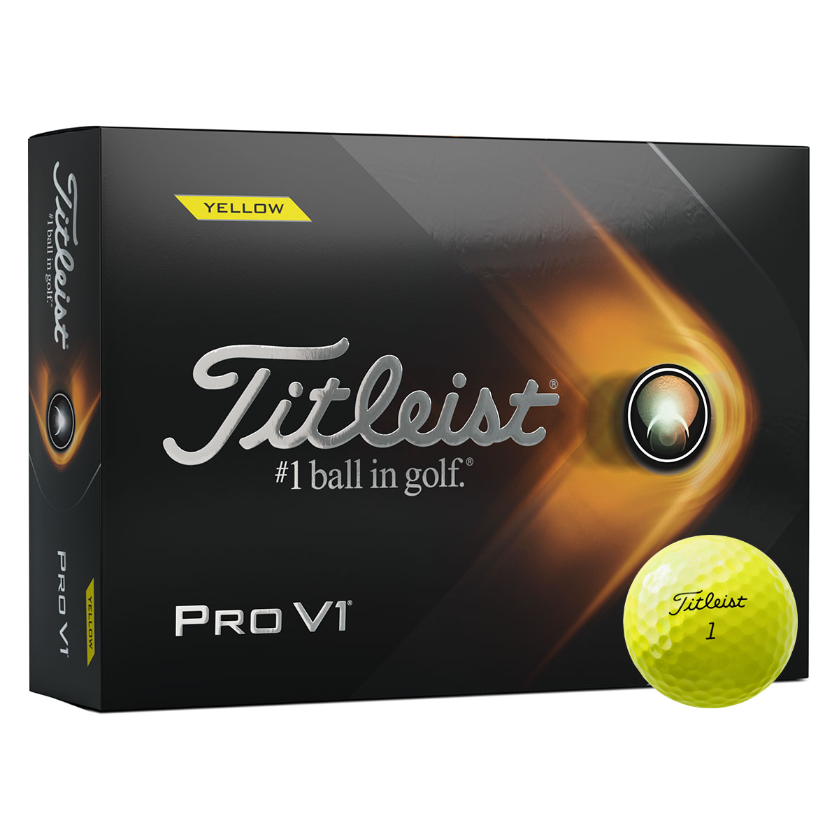 Titleist Pro V1 Yellow Golf Balls Dozen Pack 2021 Duncan Lambert