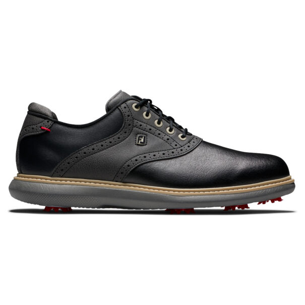 Men's FootJoy Traditions Golf Shoes - 57904 - Black - Image 2