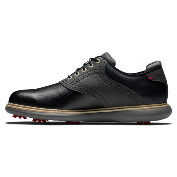 Men's FootJoy Traditions Golf Shoes - 57904 - Black - Image 3