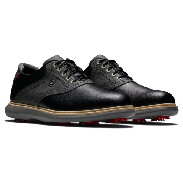 Men's FootJoy Traditions Golf Shoes - 57904 - Black - Image 5