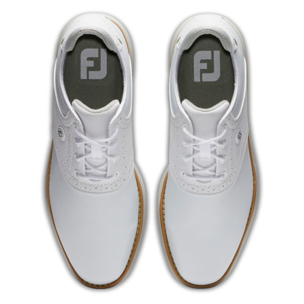 Ladies FootJoy Traditions Golf Shoes - 97906 White - Image 3