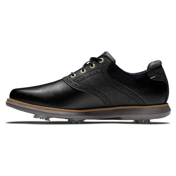 Ladies FootJoy Traditions Golf Shoes - 97908 Black - Image 3