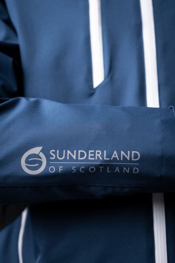 Men’s Sunderland Valberg Waterproof Jacket - Navy/White/Red - Image 3