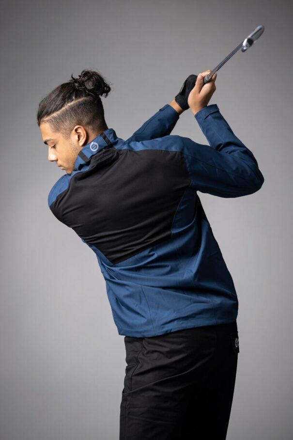Men’s Sunderland Valberg Waterproof Jacket - Navy/White/Red - Image 6