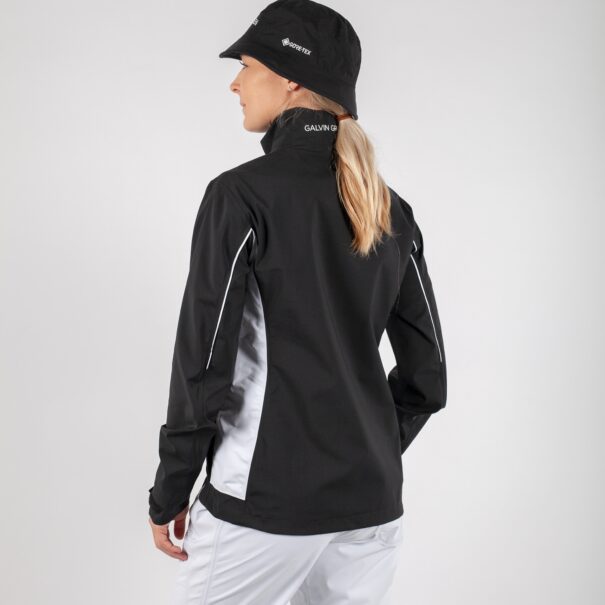 Ladies Galvin Green Aila Waterproof Jacket - G2103-77 Black/White - Image 4