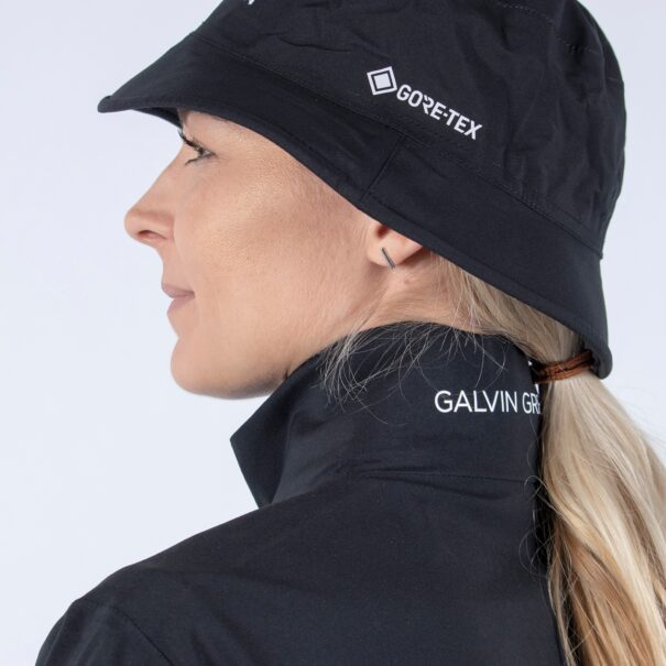 Ladies Galvin Green Aila Waterproof Jacket - G2103-77 Black/White - Image 6
