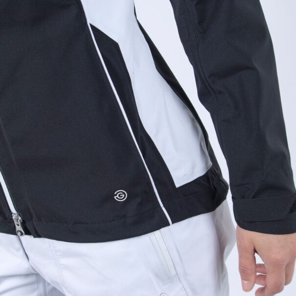 Ladies Galvin Green Aila Waterproof Jacket - G2103-77 Black/White - Image 7