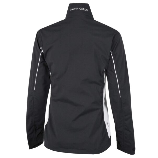 Ladies Galvin Green Aila Waterproof Jacket - G2103-77 Black/White - Image 2