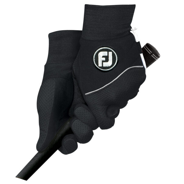 Men's FootJoy WinterSof Golf Gloves (Pair Pack) - Black - Image 2
