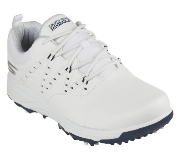 Ladies Skechers Go Golf Pro 2 Golf Shoes - 17001 White Navy - Image 4