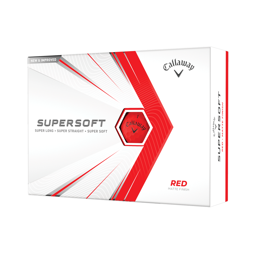 Callaway Supersoft Matte Red Golf Balls Duncan Lambert Golf Shop