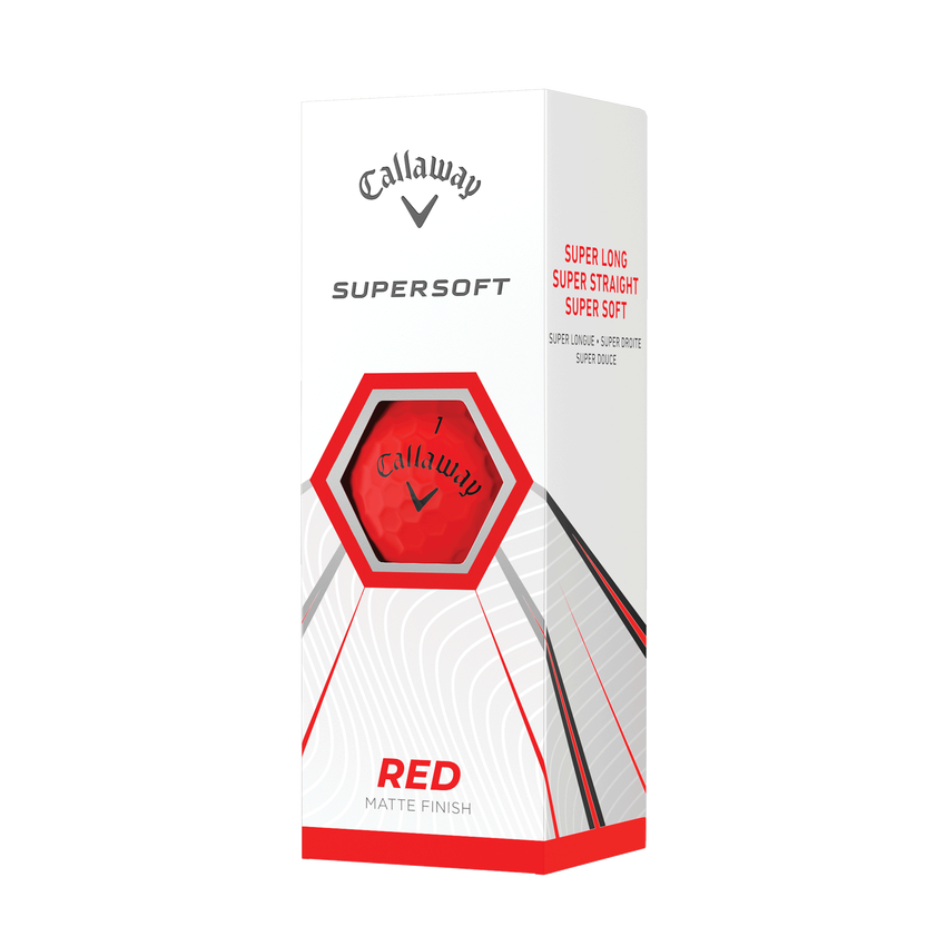Callaway Supersoft Matte Red Golf Balls Duncan Lambert Golf Shop