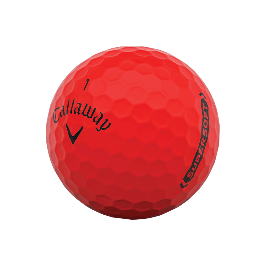 Callaway Supersoft Matte Red Golf Balls Duncan Lambert Golf Shop