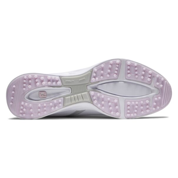 Ladies FootJoy Fuel Golf Shoes - 92373 - White/White/Pink - Image 4