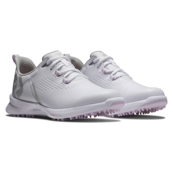 Ladies FootJoy Fuel Golf Shoes - 92373 - White/White/Pink - Image 5