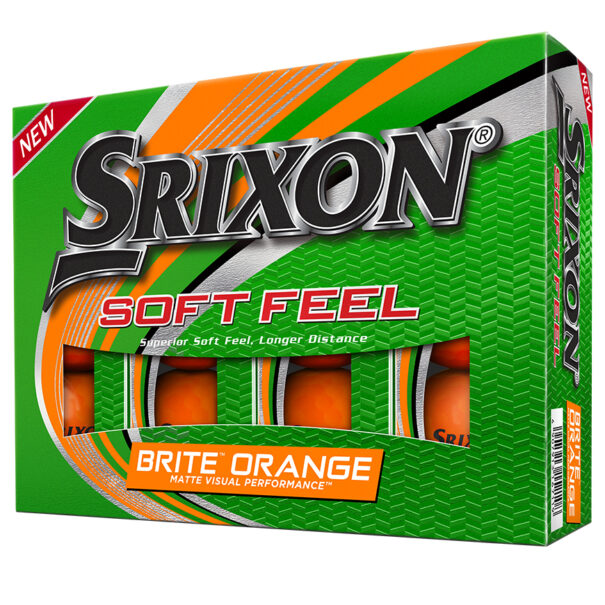 Srixon Soft Feel Brite Golf Balls - Orange