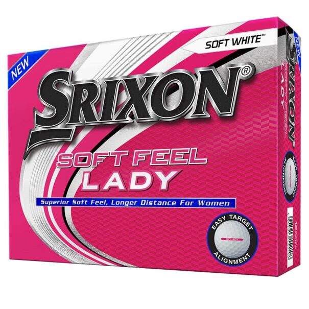 Srixon Soft Feel Lady Golf Balls - Soft White