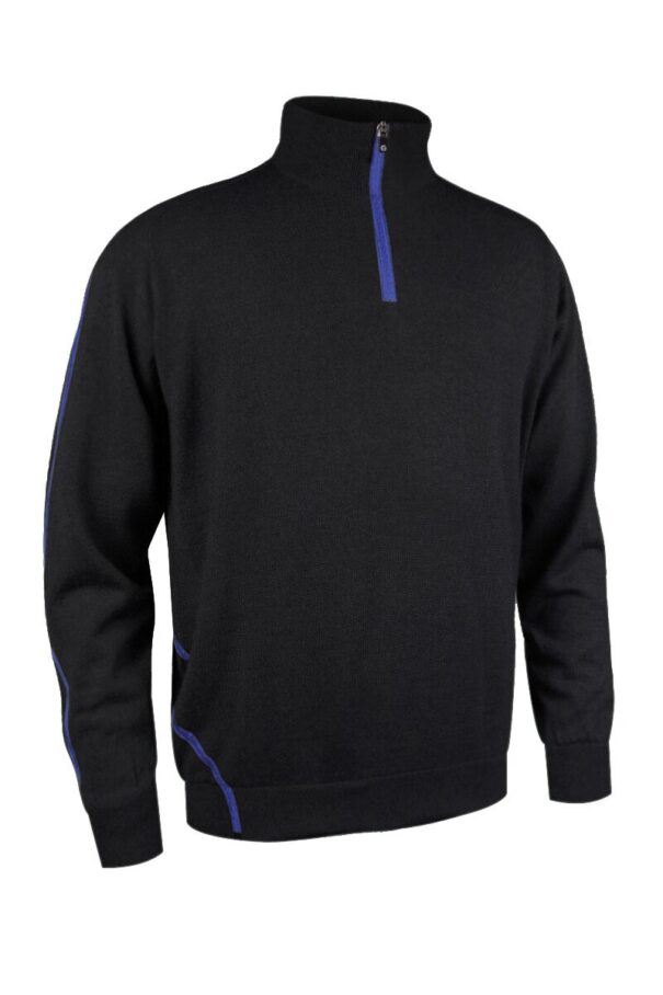 Men’s Sunderland Hamsin Lined Sweater - Black Electric Blue