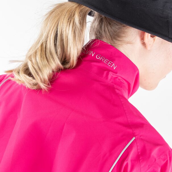 Ladies Galvin Green Anya Waterproof Jacket - G2102-99 Deep Pink Reflex - Image 3