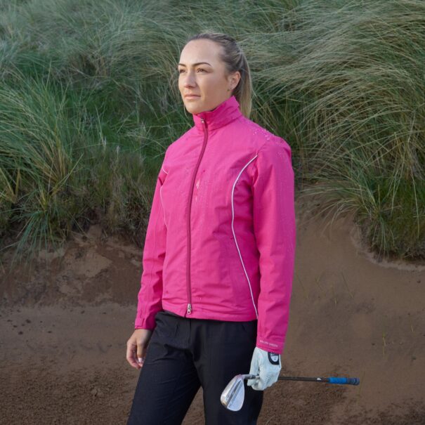 Ladies Galvin Green Anya Waterproof Jacket - G2102-99 Deep Pink Reflex - Image 5