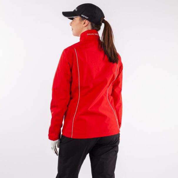 Ladies Galvin Green Anya Waterproof Jacket - G2102-99 Red Reflex - Image 4