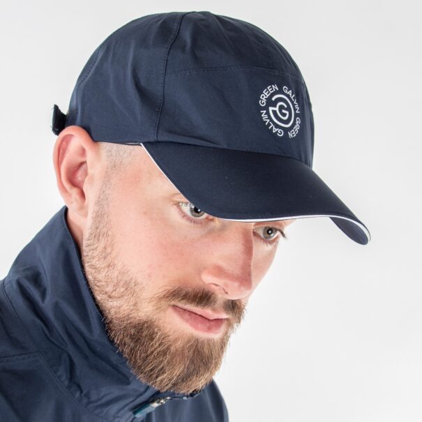 Galvin Green Argo Waterproof Cap - G1388-33 Navy - Image 2