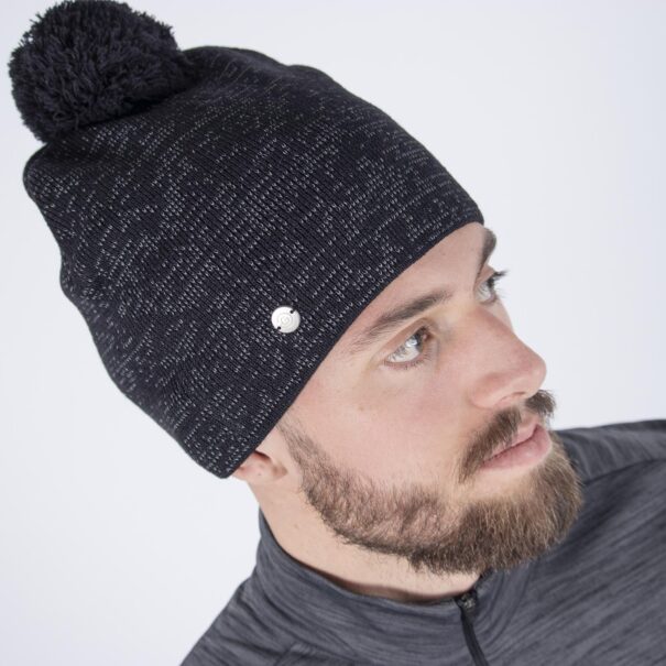 Galvin Green Lemmy Bobble Hat - G7989-70 Black Reflex