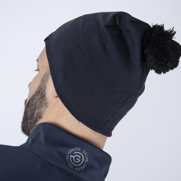 Galvin Green Lemmy Bobble Hat - G7989-33 Navy - Image 3