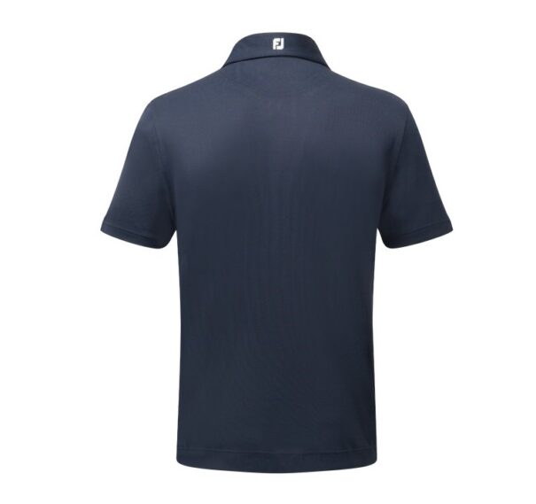 Men's FootJoy Stretch Pique Shirt - 91824 Navy - Image 2