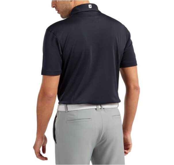 Men's FootJoy Stretch Pique Shirt - 91824 Navy - Image 3