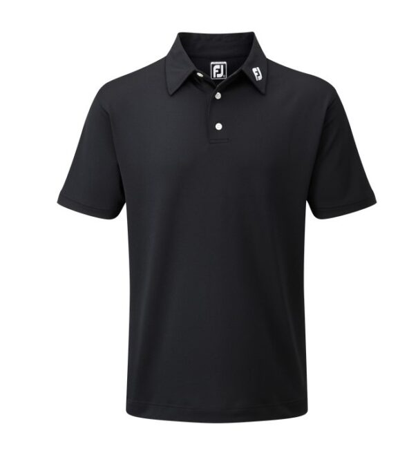 Men's FootJoy Stretch Pique Shirt - 91822 Black