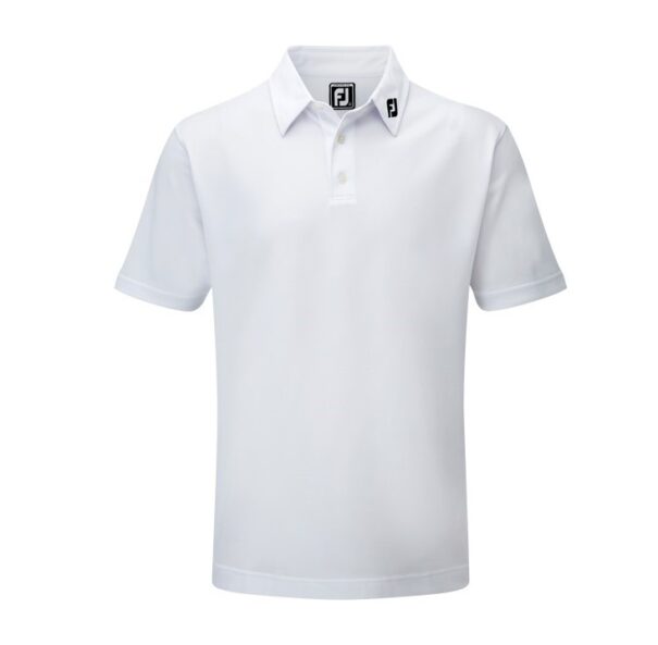 Men's FootJoy Stretch Pique Shirt - 91823 White