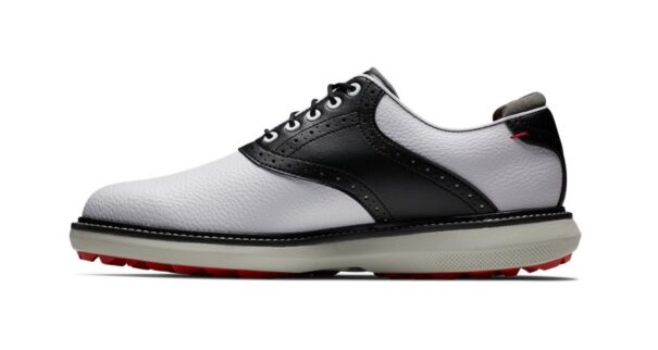 Men's FootJoy Traditions Spikeless - 57924 White Black Grey - Image 6
