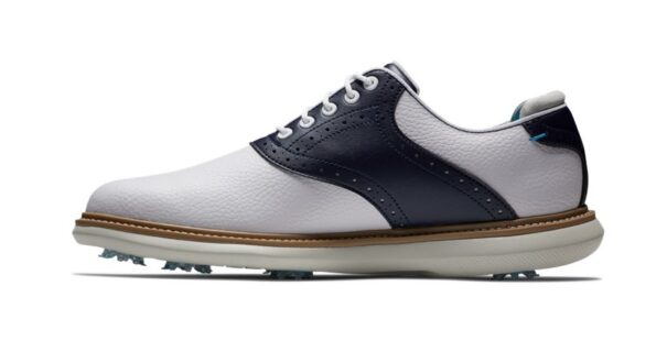 Men's FootJoy Traditions - 57899 White Navy - Image 6