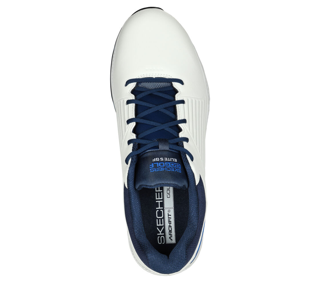 Men's Skechers GO GOLF Elite 5 GF - 214065 White Navy - Duncan Lambert ...