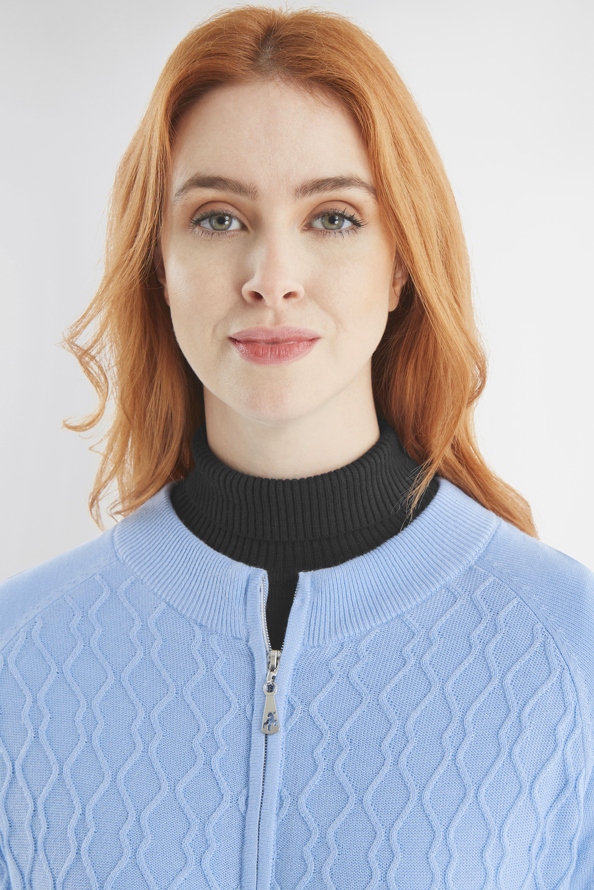 Green Lamb Kolette Windstopper Cardigan AG23990 Ice Blue Duncan