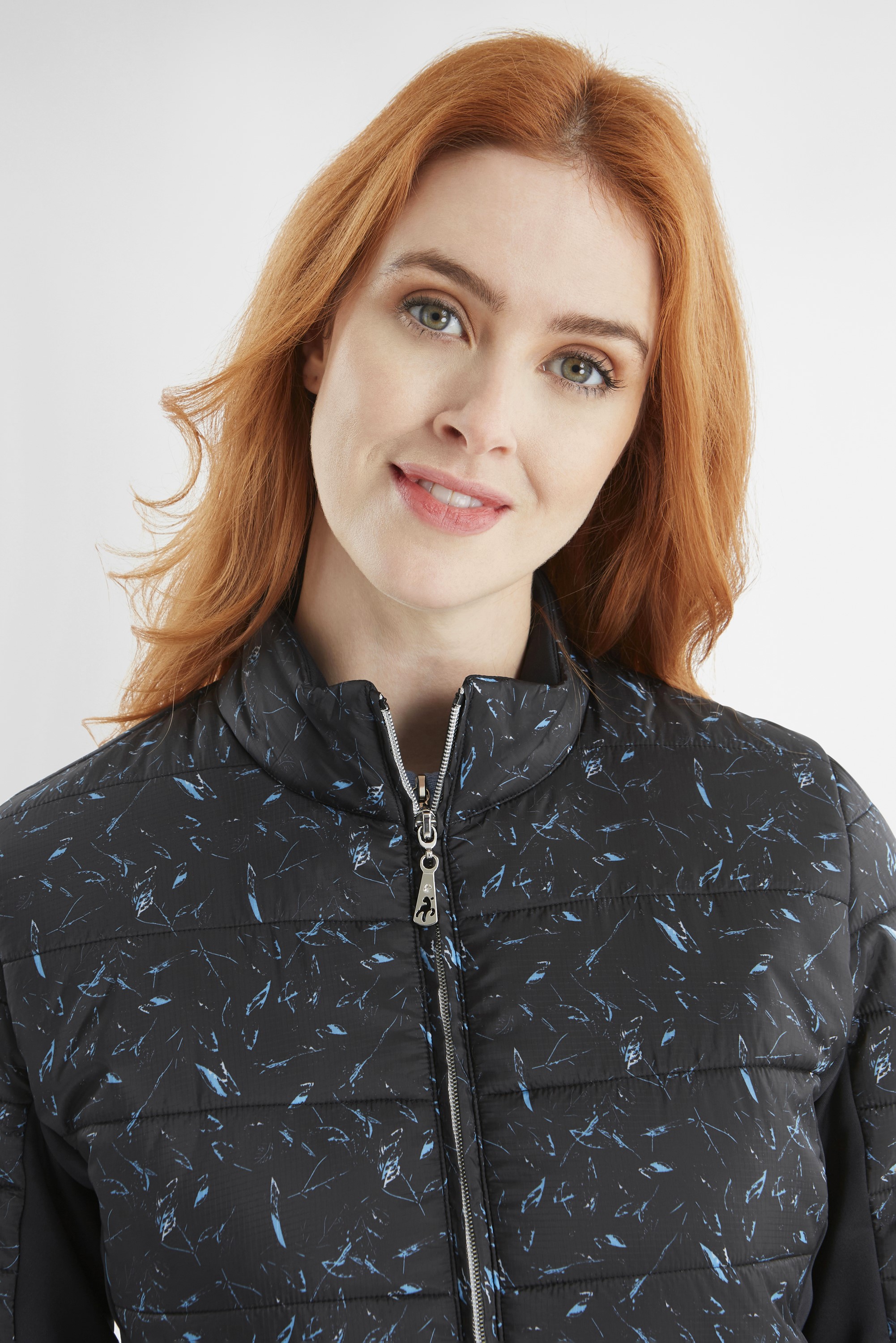 Green Lamb Kooper Quilted Jacket with Stretch Panels AG23995 - Black ...