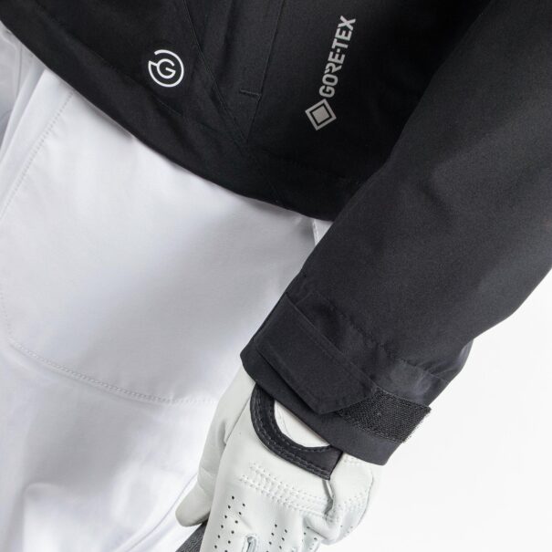 Ladies Galvin Green Aida Waterproof Jacket - Black Cool Grey White - Image 7