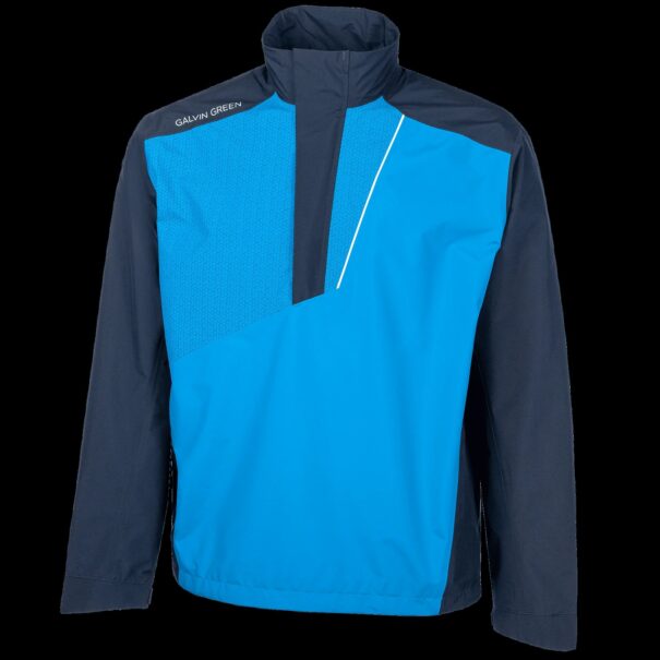 Men’s Galvin Green Axley Waterproof Jacket - Navy Blue White - Image 11