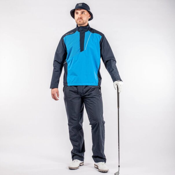 Men’s Galvin Green Axley Waterproof Jacket - Navy Blue White - Image 8