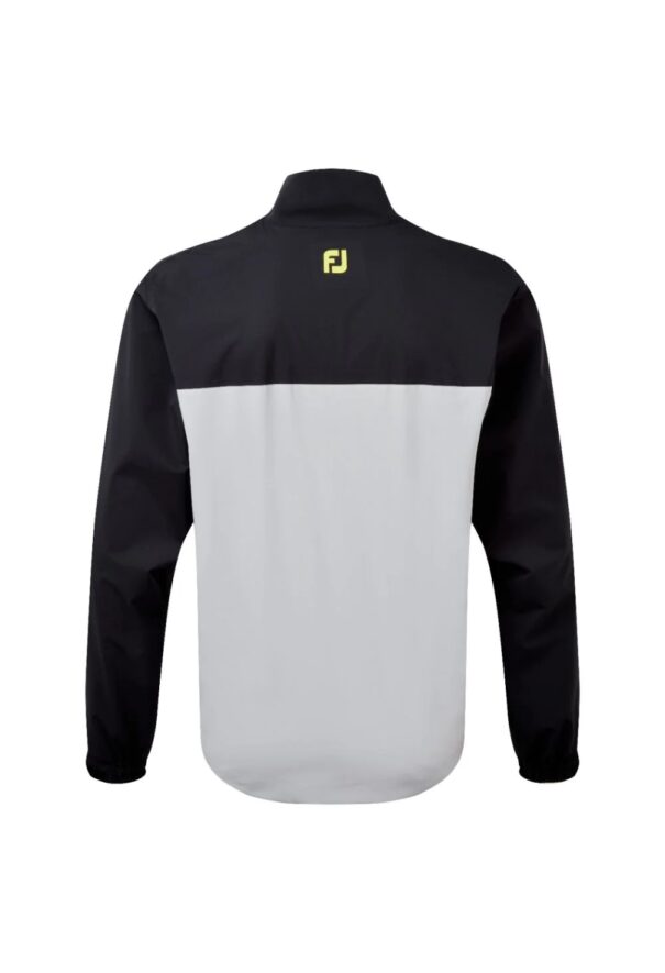 Men's FootJoy HydroLite Jacket - Black Grey Lime - Image 2