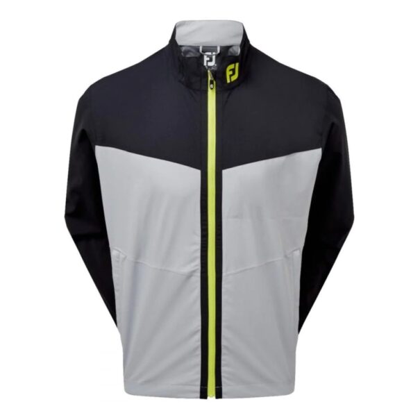 Men's FootJoy HydroLite Jacket - Black Grey Lime