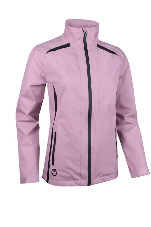Ladies Sunderland Killy Waterproof Jacket - Pink Haze Black