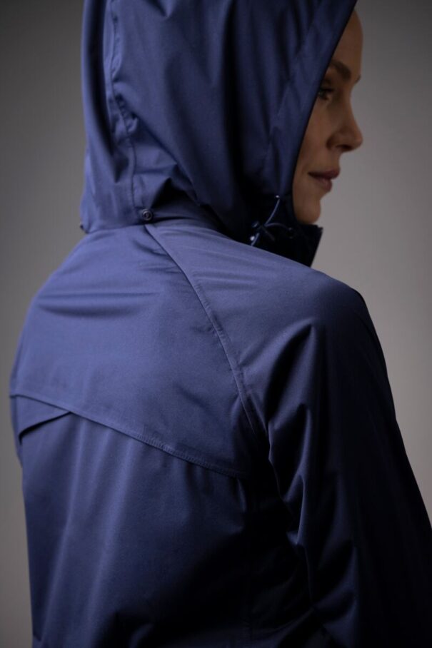 Ladies Sunderland Whisperdry Aurora Hooded Waterproof Jacket - Navy - Image 3