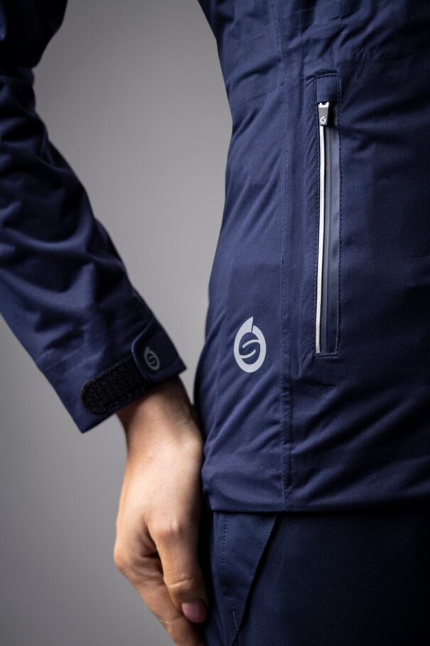 Ladies Sunderland Whisperdry Aurora Hooded Waterproof Jacket - Navy - Image 5