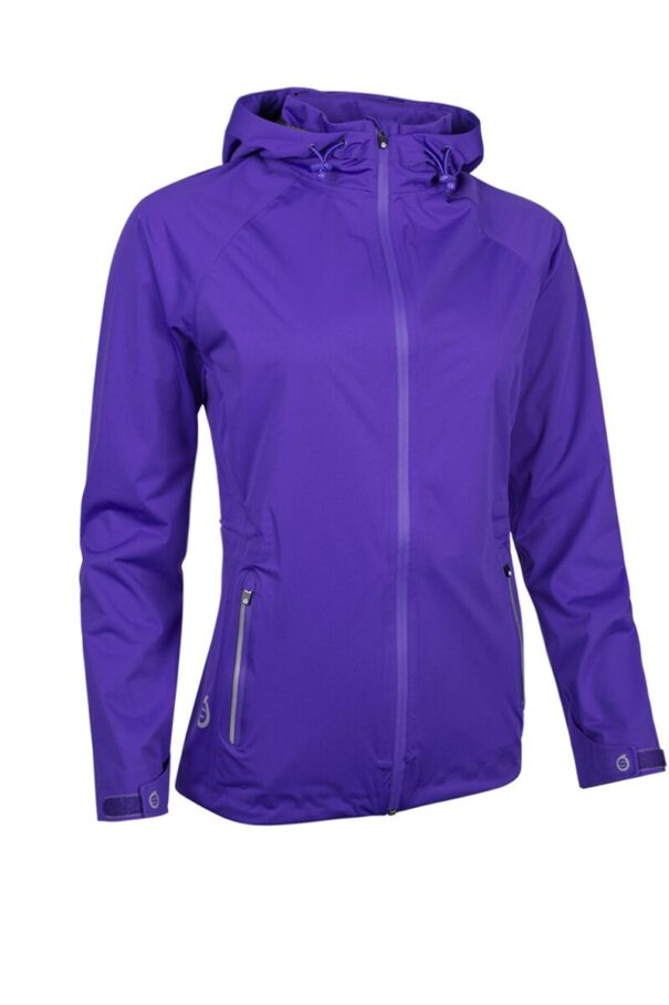 Ladies Sunderland Whisperdry Aurora Hooded Waterproof Jacket - Purple
