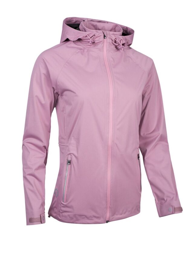 Ladies Sunderland Whisperdry Aurora Hooded Waterproof Jacket - Pink Haze