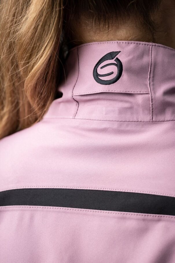 Ladies Sunderland Killy Waterproof Jacket - Pink Haze Black - Image 6